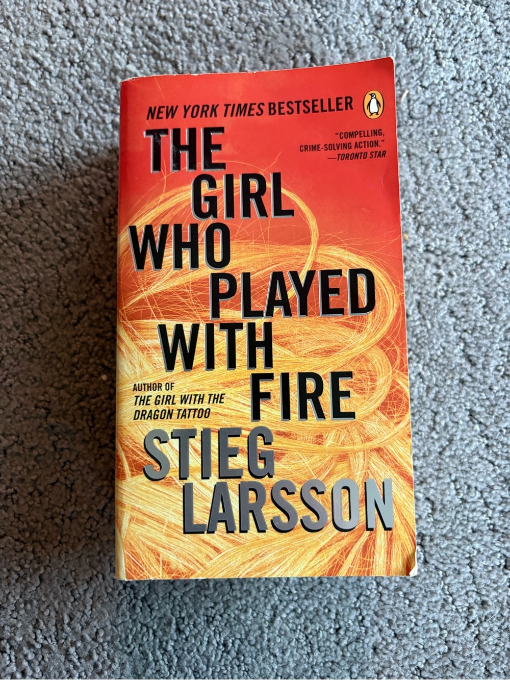 3/$20 The Girl Who Played With Fire - Orange Paperback